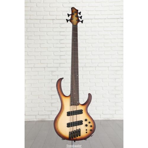  NEW
? Ibanez BTB Bass Workshop Multi-scale 5-string Electric Bass - Natural Browned Burst Flat