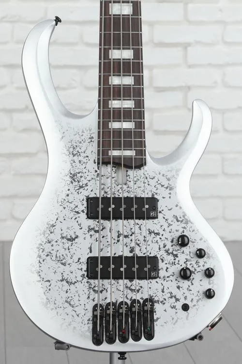 NEW
? Ibanez 25th-anniversary BTB Standard 5-string Electric Bass Guitar - Silver Blizzard Matte