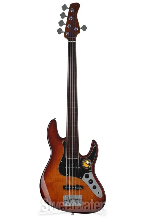  NEW
? Sire Marcus Miller V5 24 Fretless 5-string Bass Guitar - Tobacco Sunburst