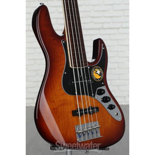  NEW
? Sire Marcus Miller V5 24 Fretless 5-string Bass Guitar - Tobacco Sunburst