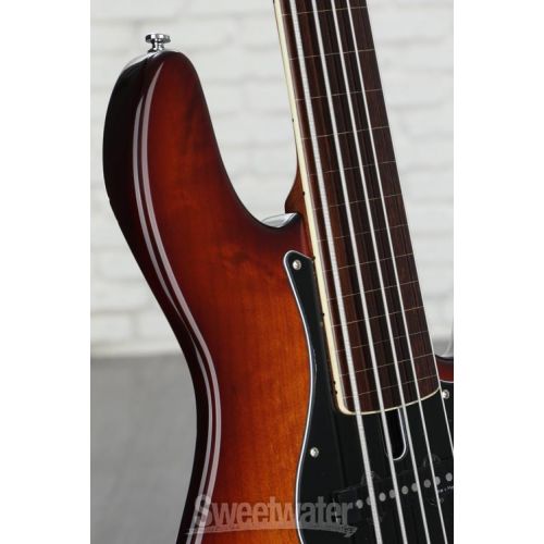  NEW
? Sire Marcus Miller V5 24 Fretless 5-string Bass Guitar - Tobacco Sunburst