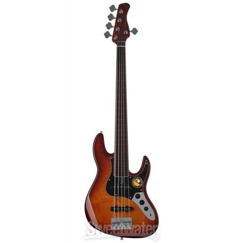  NEW
? Sire Marcus Miller V5 24 Fretless 5-string Bass Guitar - Tobacco Sunburst