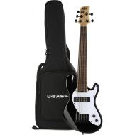 NEW
? Kala Solidbody Fretless U-Bass 5-string Electric Bass Guitar - Black