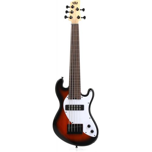  NEW
? Kala Solidbody Fretless U-Bass 5-string Electric Bass Guitar - Tobacco Burst