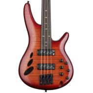 NEW
? Ibanez SR Bass Workshop Fretless Electric Bass - Brown Topaz Burst Low Gloss