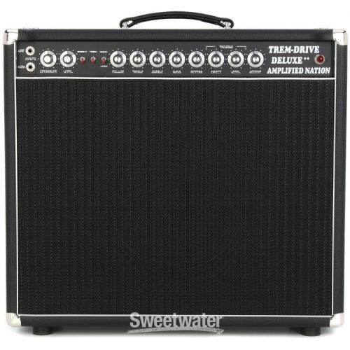  NEW
? Amplified Nation Trem-Drive Deluxe 22-watt 1 x 12-inch Tube Combo - Black Bronco with Celestion G12M-65 Creamback Speaker