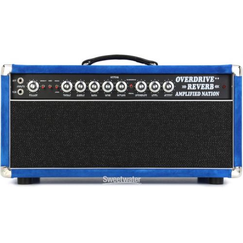  NEW
? Amplified Nation Overdrive Reverb 100-watt Tube Head - Royal Blue Suede