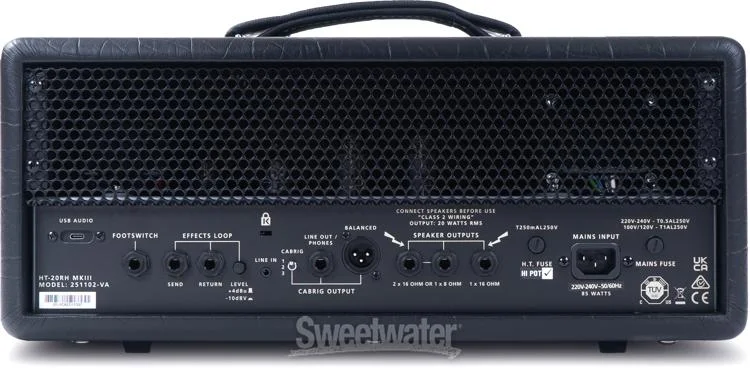  NEW
? Blackstar HT-20RH MK III 20-watt Tube Amplifier Head