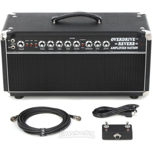  NEW
? Amplified Nation Overdrive Reverb 50-watt Tube Head - Black Bronco