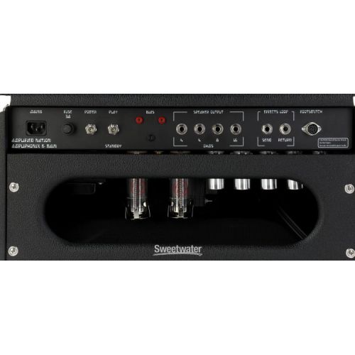  NEW
? Amplified Nation Ampliphonix and Gain 50-watt Tube Amplifier Head - Black Bronco