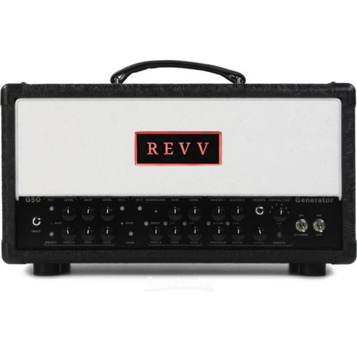  NEW
? Revv Generator G50 50W/10W Tube Amplifier Head - Western Tuxedo, Sweetwater Exclusive