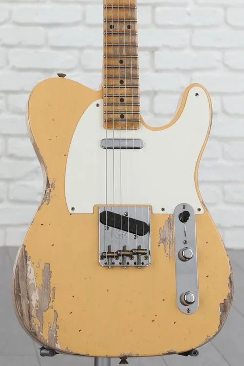 NEW
? Fender Custom Shop 1953 Telecaster Heavy Relic Electric Guitar - Nocaster Blonde, Sweetwater Exclusive