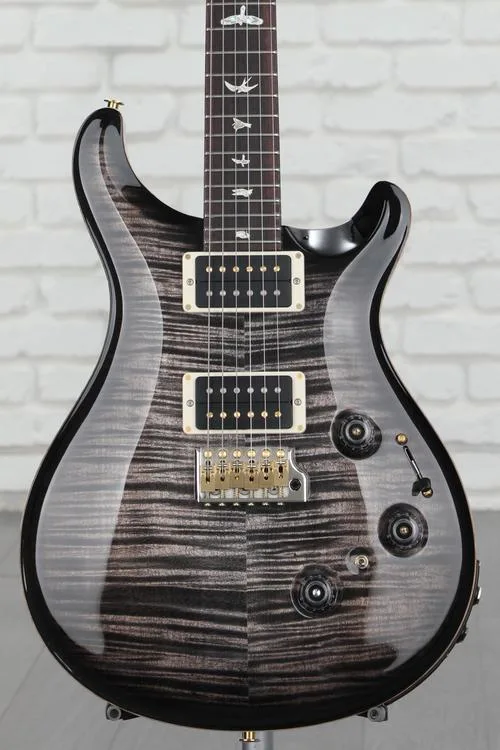 NEW
? PRS Custom 24 Piezo Electric Guitar - Charcoal Burst, 10-Top