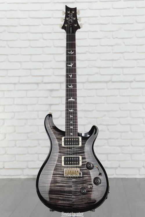  NEW
? PRS Custom 24 Piezo Electric Guitar - Charcoal Burst, 10-Top