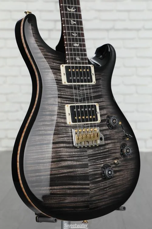  NEW
? PRS Custom 24 Piezo Electric Guitar - Charcoal Burst, 10-Top
