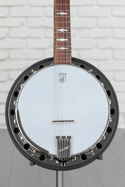 NEW
? Deering Artisan Goodtime Six-R Resonator Banjo - Dark Brown Stain