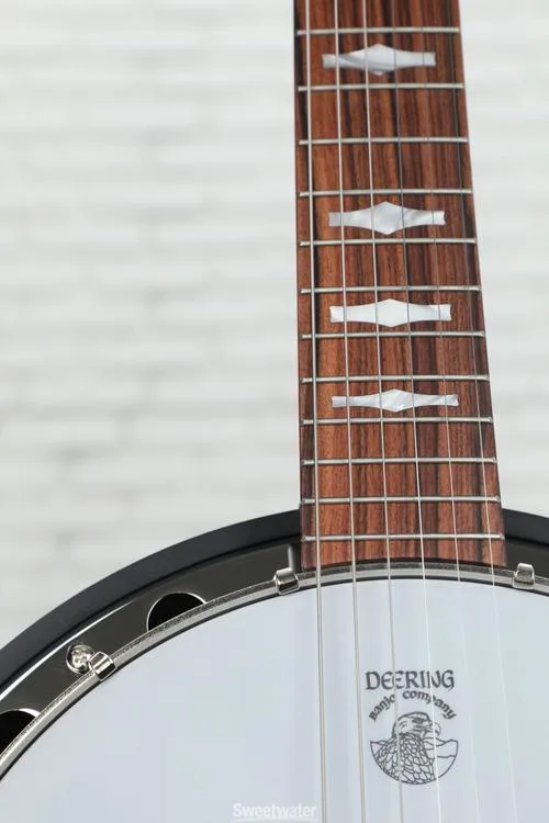  NEW
? Deering Artisan Goodtime Six-R Resonator Banjo - Dark Brown Stain