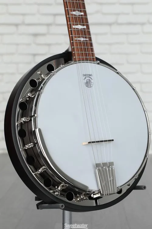  NEW
? Deering Artisan Goodtime Six-R Resonator Banjo - Dark Brown Stain