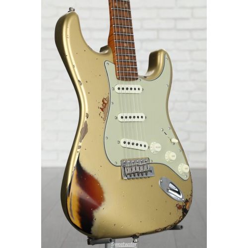  NEW
? Fender Custom Shop GT11 Heavy Relic Stratocaster - Aztec Gold 3-tone Sunburst, Sweetwater Exclusive