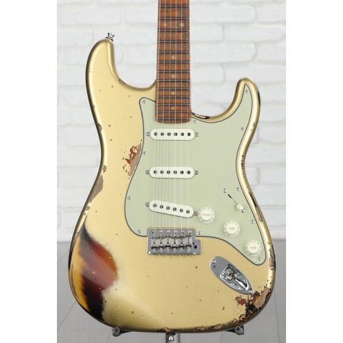  NEW
? Fender Custom Shop GT11 Heavy Relic Stratocaster - Aztec Gold 3-tone Sunburst, Sweetwater Exclusive