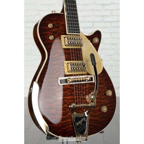  NEW
? Gretsch G6134TGQM-59 Limited-edition Quilt Classic Penguin Electric Guitar - Forge Glow