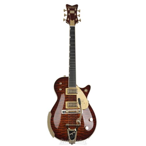  NEW
? Gretsch G6134TGQM-59 Limited-edition Quilt Classic Penguin Electric Guitar - Forge Glow