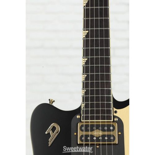  NEW
? Duesenberg Falken Solidbody Electric Guitar - Black with Gold Hardware