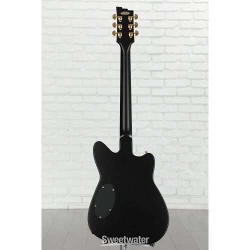  NEW
? Duesenberg Falken Solidbody Electric Guitar - Black with Gold Hardware