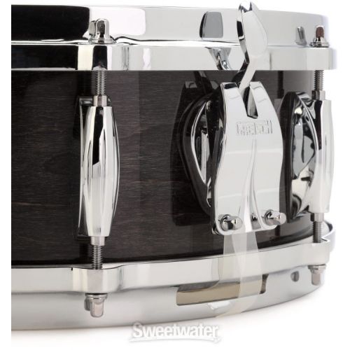  NEW
? Gretsch Drums USA Custom Ridgeland Snare Drum - 5 inch x 14 inch, Ebony Gloss Lacquer