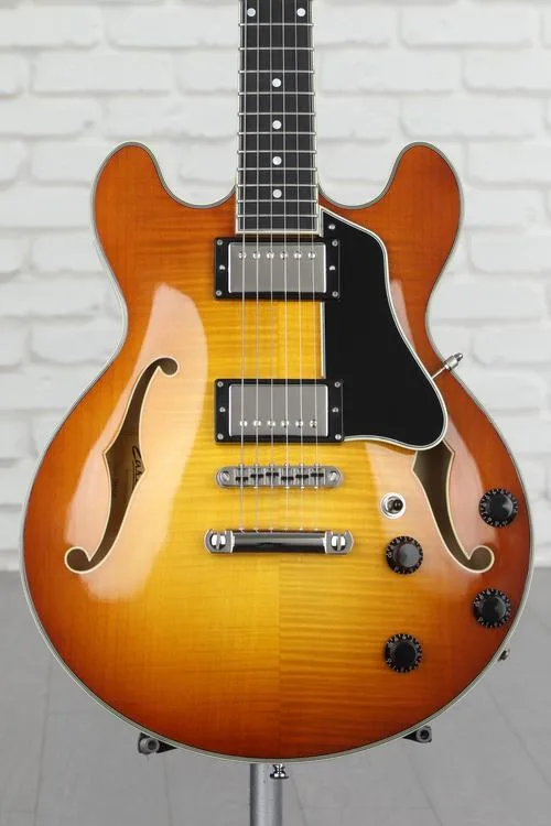 NEW
? Eastman Guitars T484-GB Thinline Semi-hollowbody Electric Guitar - Goldburst