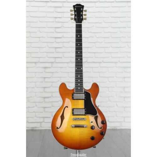  NEW
? Eastman Guitars T484-GB Thinline Semi-hollowbody Electric Guitar - Goldburst