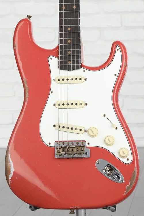 NEW
? Fender Custom Shop Tomatillo Stratocaster Relic Electric Guitar - Aged Tahitian Coral, Sweetwater Exclusive