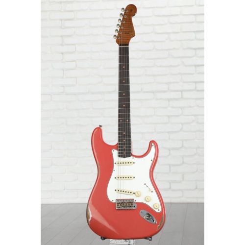  NEW
? Fender Custom Shop Tomatillo Stratocaster Relic Electric Guitar - Aged Tahitian Coral, Sweetwater Exclusive