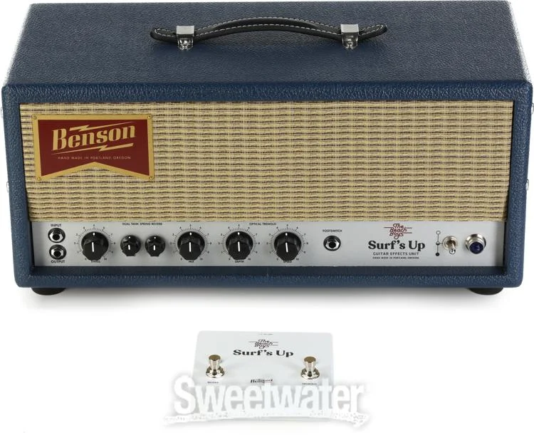  NEW
? Benson Amps Surf's Up Tube Spring Reverb and Optical Tremolo - Sweetwater Exclusive