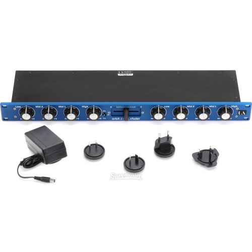  NEW
? Union Audio Orbit.6 EQ/Xfader Rackmounted Dual 4-band Isolator with Crossfader - Blue