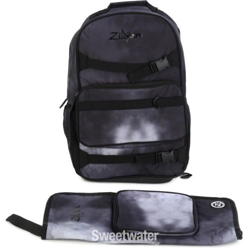  NEW
? Zildjian Student Cymbal Backpack, Student Backpack, and Stick Bag - Black Rain Cloud