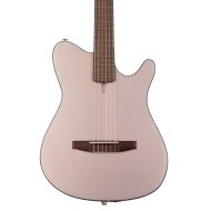 NEW
? Ibanez FRH10NRGF Thinline Nylon Acoustic-electric Guitar - Rose Gold Metallic Flat