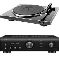 Denon DP-300F Fully Automatic Analog Belt-drive Turntable with PMA-600NE Stereo Integrated Amplifier