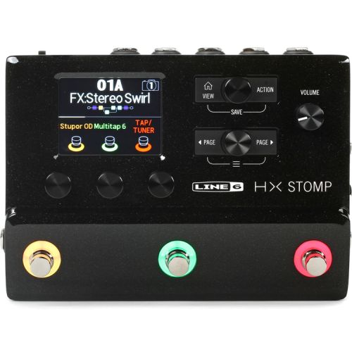  NEW
? Line 6 HX Stomp Guitar Multi-effects Floor Processor and Seymour Duncan PowerStage 100 Stereo Bundle - Black