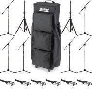 On-Stage Gig Rider Rolling Utility Bag with Stands and Cables