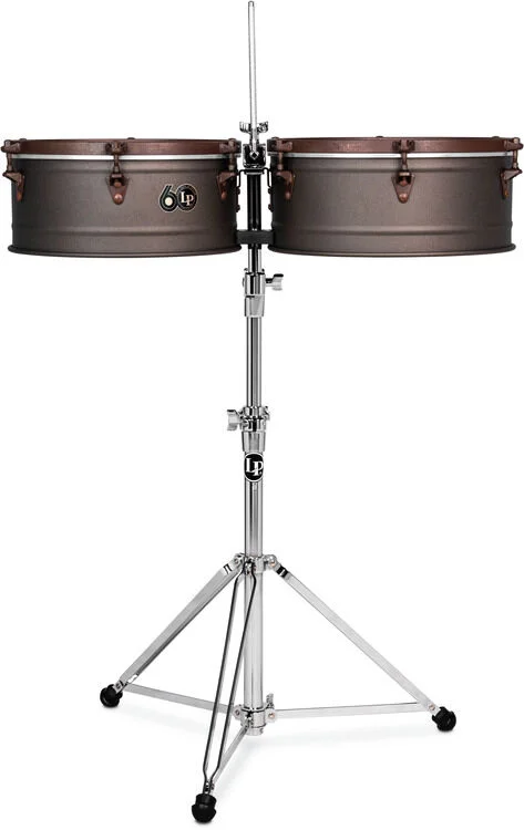  NEW
? Latin Percussion Limited-edition 60th-anniversary Timbales - 6.5-inch x 14-/15-inch, Antique Bronze