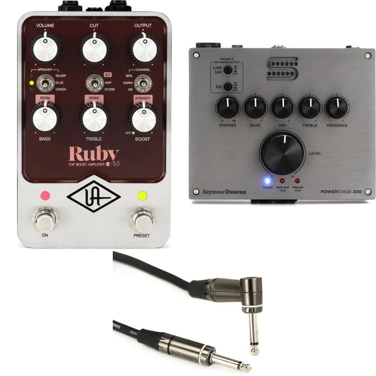 NEW
? Universal Audio Ruby '63 Top Boost Amplifier Pedal and Seymour Duncan PowerStage 200 Bundle