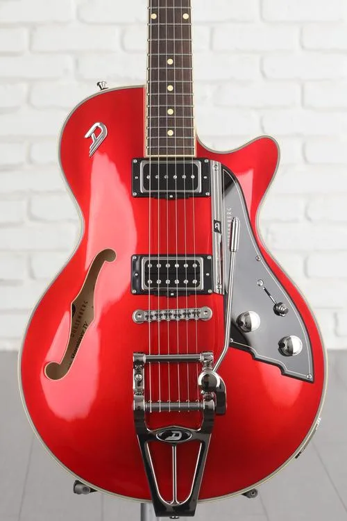 NEW
? Duesenberg Duo-Tone Starplayer TV Semi-hollowbody Electric Guitar - Catalina Red and White