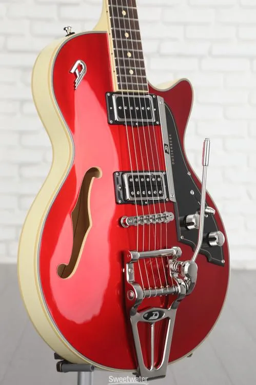  NEW
? Duesenberg Duo-Tone Starplayer TV Semi-hollowbody Electric Guitar - Catalina Red and White