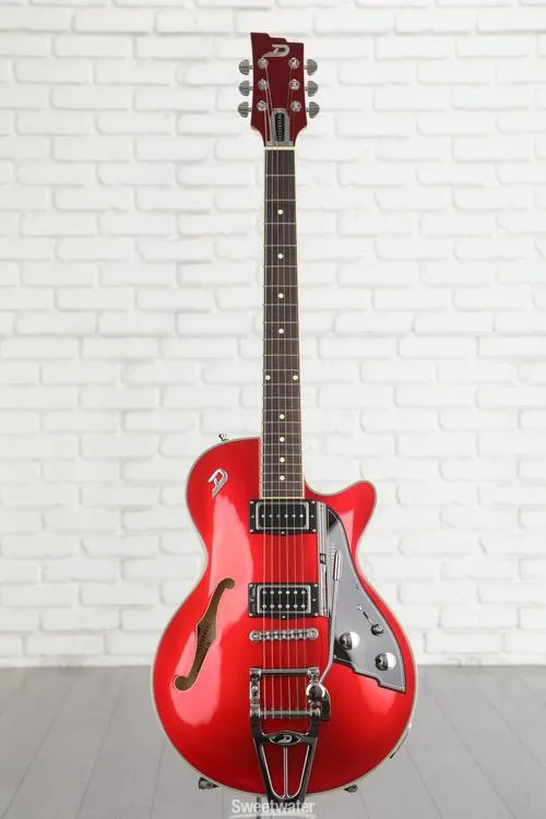  NEW
? Duesenberg Duo-Tone Starplayer TV Semi-hollowbody Electric Guitar - Catalina Red and White