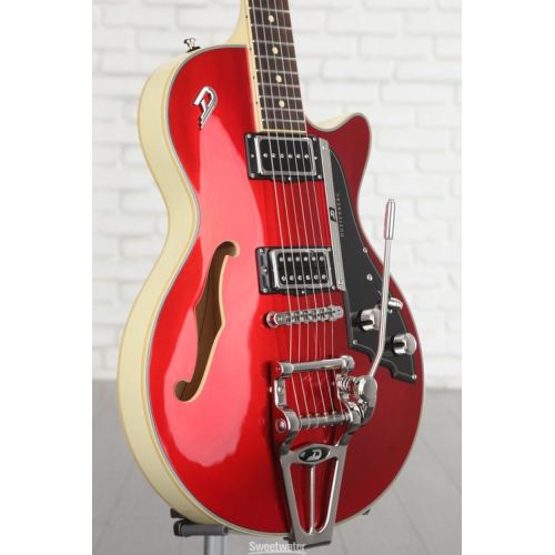  NEW
? Duesenberg Duo-Tone Starplayer TV Semi-hollowbody Electric Guitar - Catalina Red and White