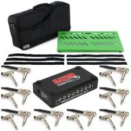 NEW
? Gator Gator?Large Pedalboard Bundle - Bag, Power Supply, and Patch Cables - Green