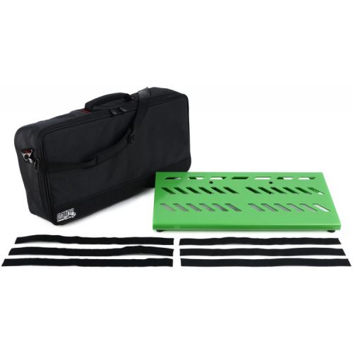  NEW
? Gator Gator?Large Pedalboard Bundle - Bag, Power Supply, and Patch Cables - Green