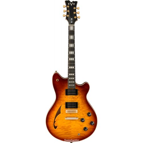  NEW
? EVH SA-126 Special Quilted Maple Semi-hollowbody Electric Guitar - Tobacco Burst