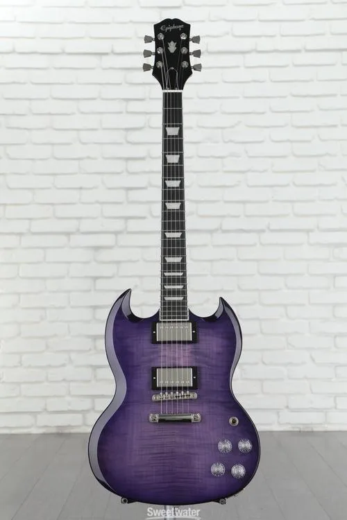  NEW
? Epiphone SG Modern Figured Electric Guitar - Purple Burst